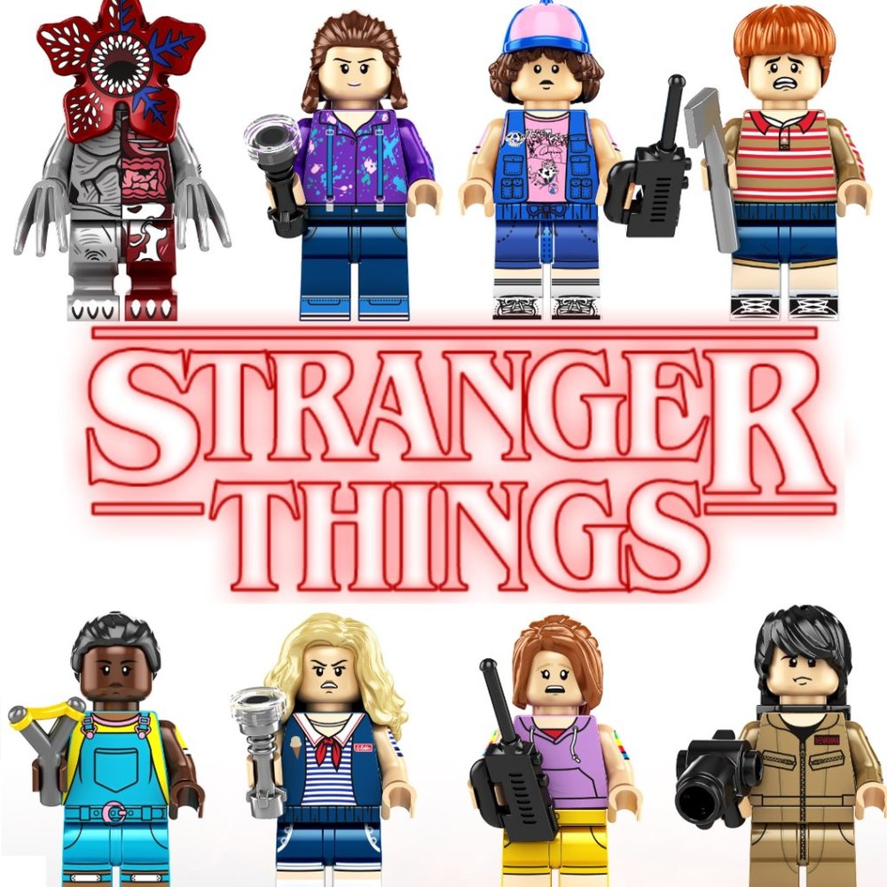 COPY - Stranger Things 8pcs Set with bicycles minifigure Lego compatible